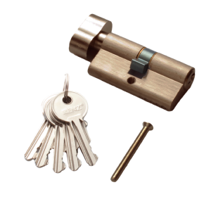 Цилиндр РЕНЦ 60 мм К-З, стандартный ключ дверной фурнитуры для межкомнатных дверей оптом и в розницу с доставкой по всей России