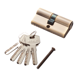 Цилиндр РЕНЦ 60 мм К-К, стандартный ключ дверной фурнитуры для межкомнатных дверей оптом и в розницу с доставкой по всей России